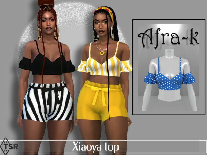 Xiaoya TOP By Akaysims Sims 4 CC