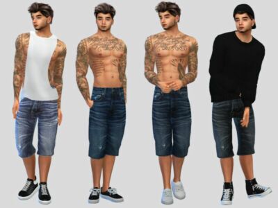 Zack Denim Shorts By Mclaynesims Sims 4 CC