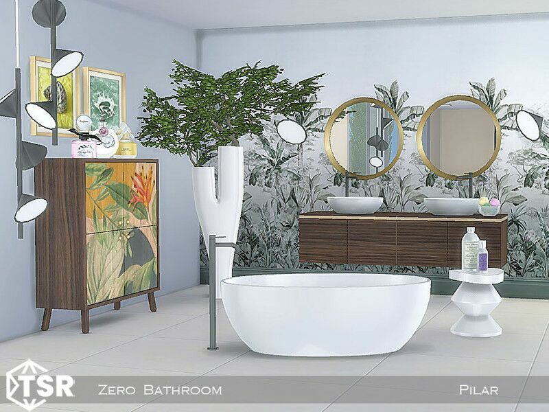 Zero Bathroom Sims 4 CC