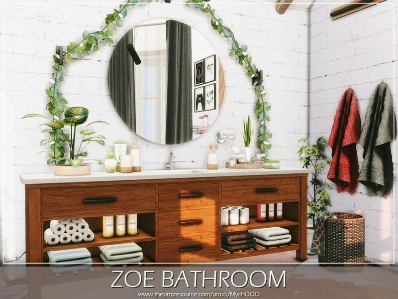 sims 4 cc zoe bathroom by mychqqq 2