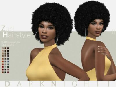 Zuri Hairstyle By Darknightt Sims 4 CC