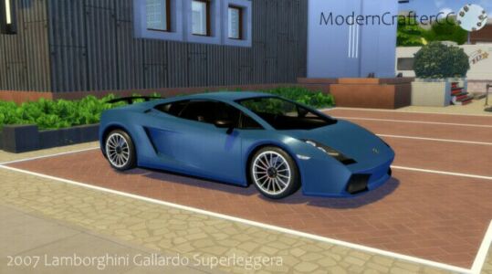 2007 Lamborghini Gallardo Superleggera Sims 4 CC