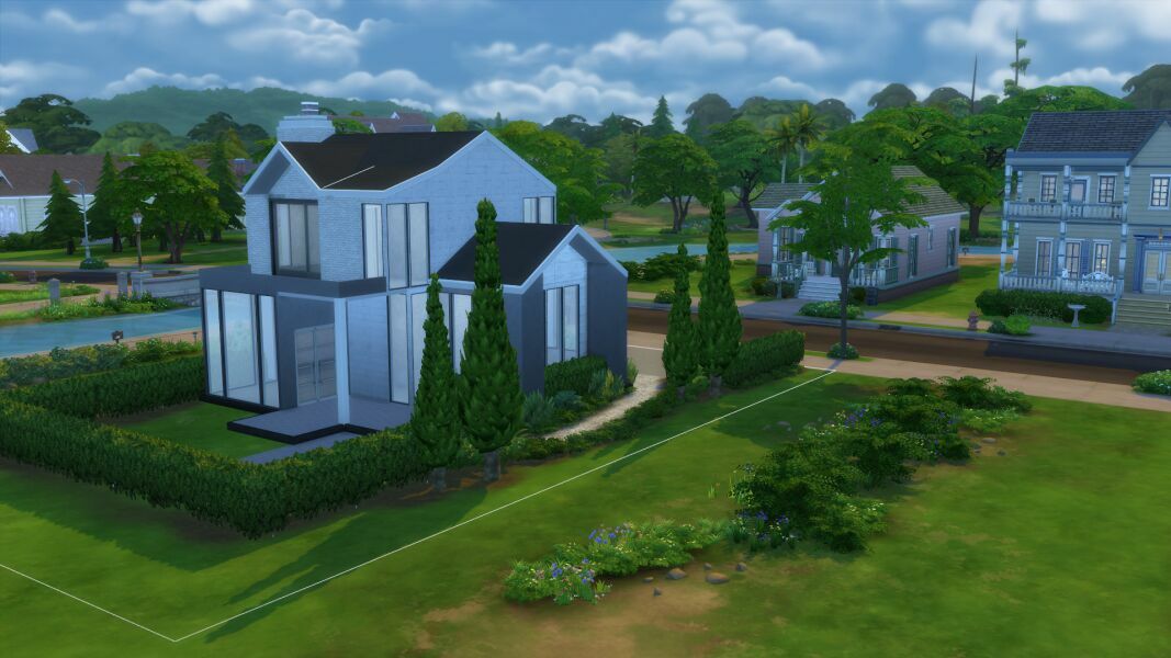 sims 4 cc 24 oak ave home shell 2