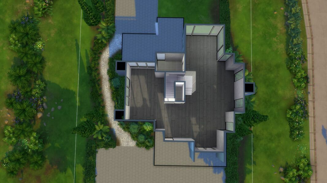 sims 4 cc 24 oak ave home shell 4