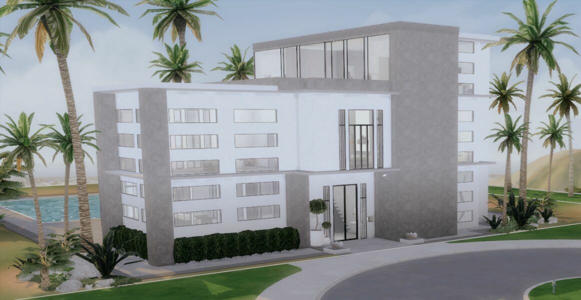 27 Palm Drive Home Sims 4 CC