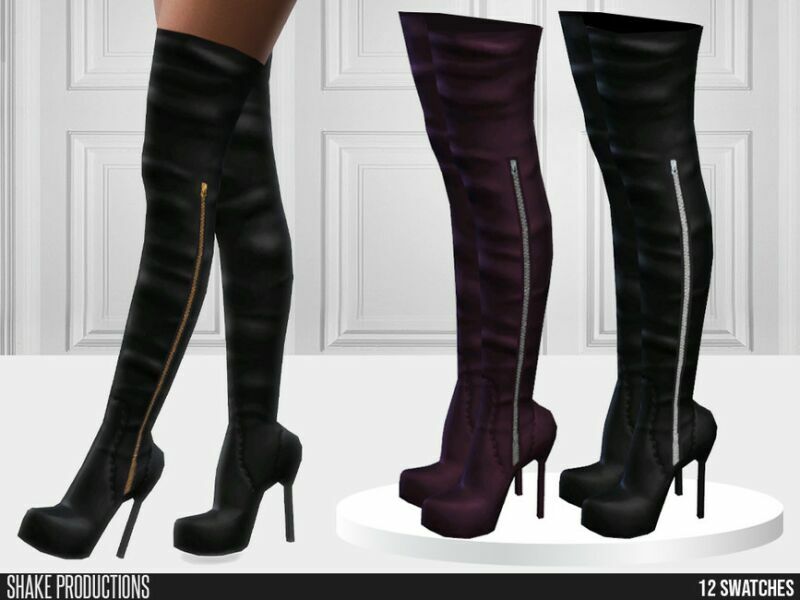 843 – High Heel Boots By Shakeproductions Sims 4 CC