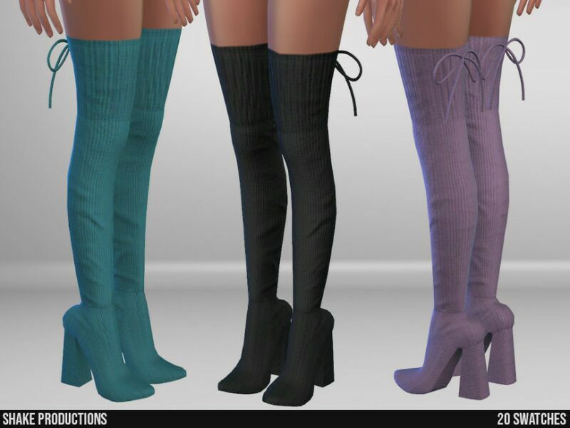 sims 4 cc 954 high heel boots by shakeproductions 2