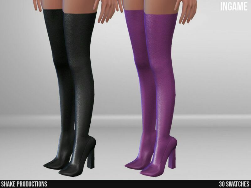 sims 4 cc 970 high heel boots by shakeproductions 2