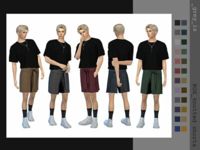 _ROX_ 010 Knotted Shorts By Greyis Sims 4 CC