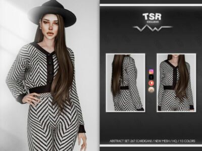 Abstract SET-267 (Cardigan) BD796 By Busra-Tr Sims 4 CC