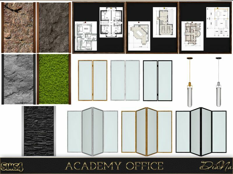 sims 4 cc academy office by dianasims 4