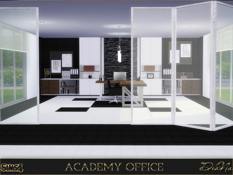 sims 4 cc academy office by dianasims 5