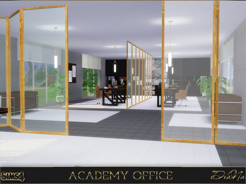 sims 4 cc academy office by dianasims 6