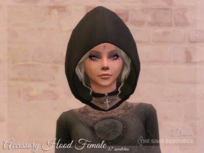 Accessory Hood Female By Dissia Sims 4 CC