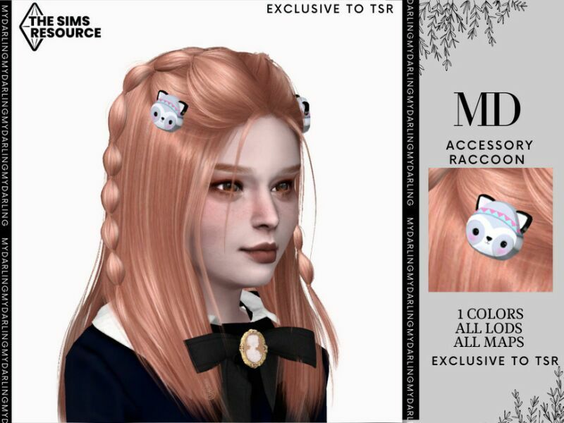 Accessory Raccoon Hair Child By Mydarling20 Sims 4 CC