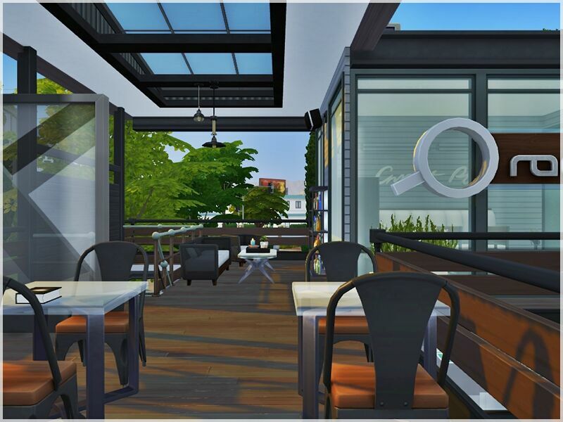 sims 4 cc ace coffee shop cafe 7