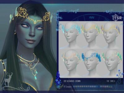 Acuarius Crown By Dansimsfantasy Sims 4 CC