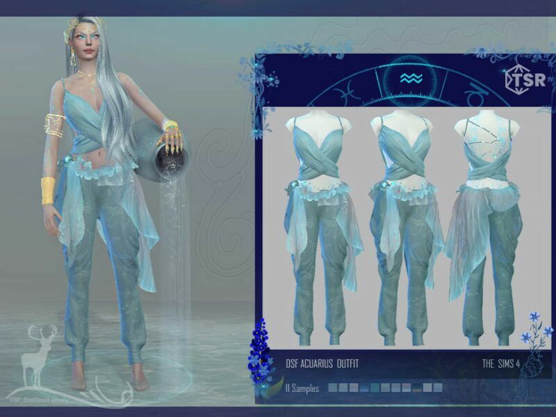 sims 4 cc acuarius outfit by dansimsfantasy 2