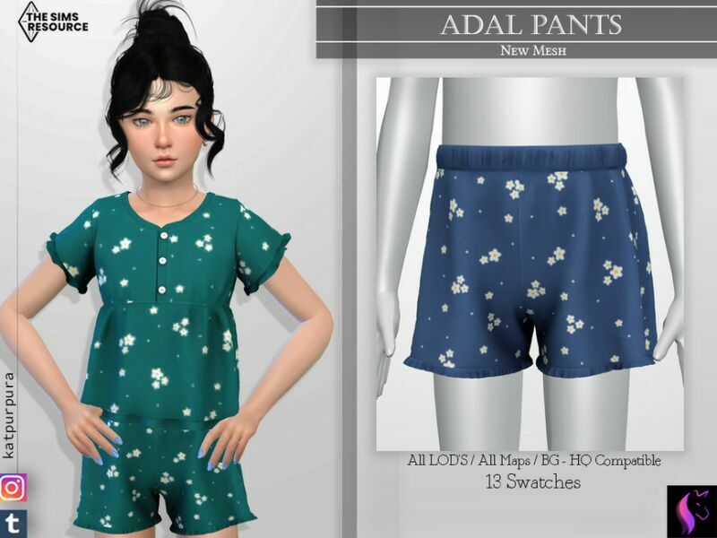 Adal Pants By Katpurpura Sims 4 CC