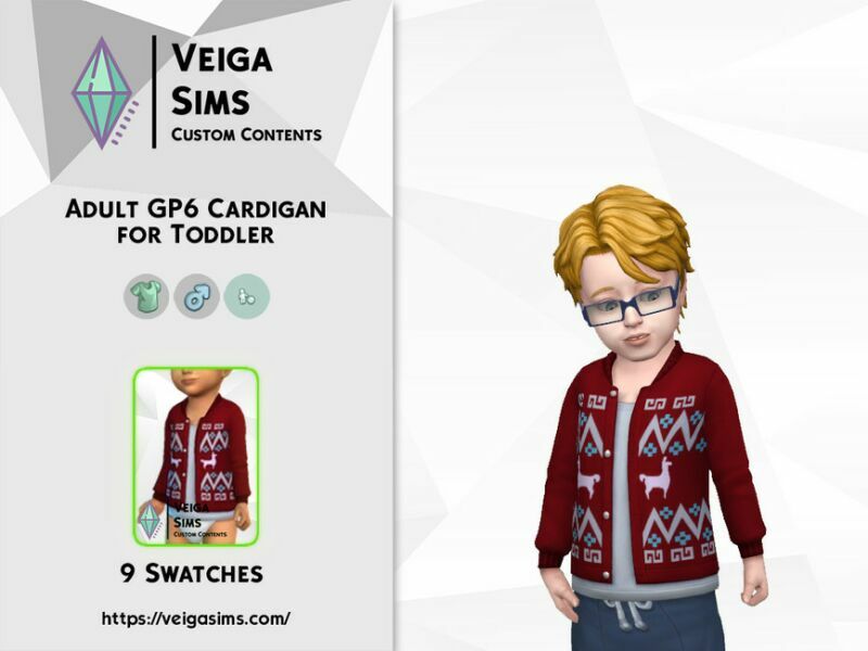 sims 4 cc adult gp6 cardigan for toddler 2