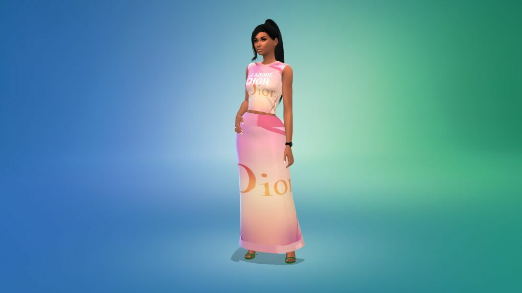 sims 4 cc af dior hq top long skirt set patrons version download by vtk by vtk 4