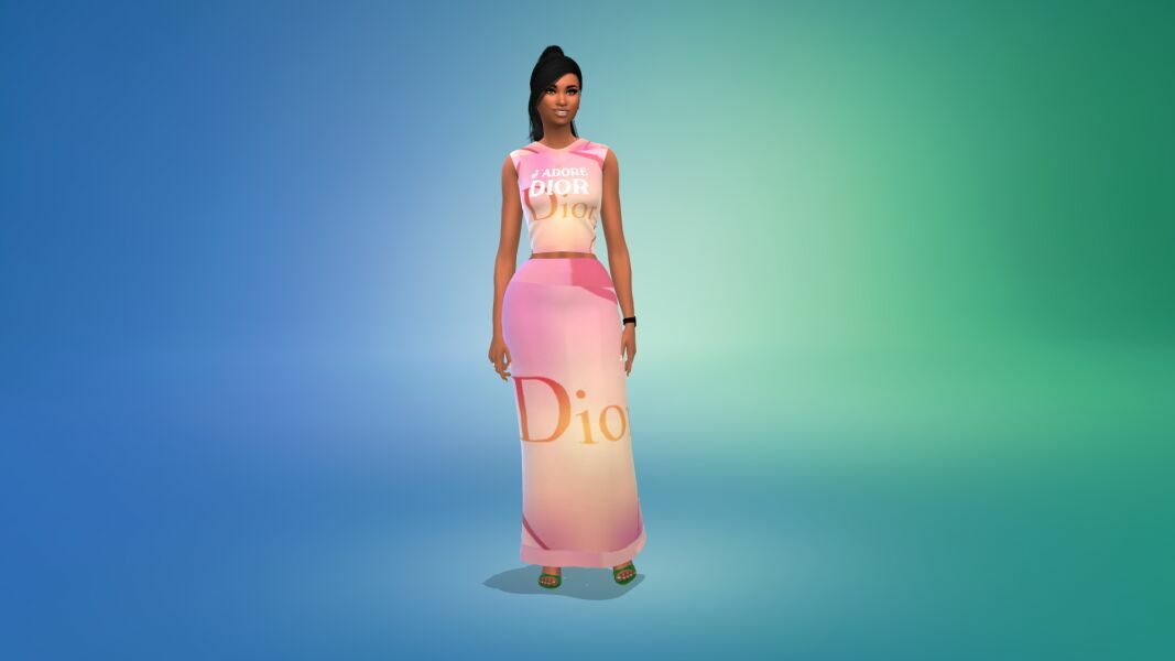 sims 4 cc af dior hq top long skirt set patrons version download by vtk by vtk 6