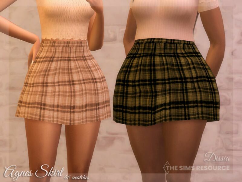 Agnes Skirt By Dissia Sims 4 CC