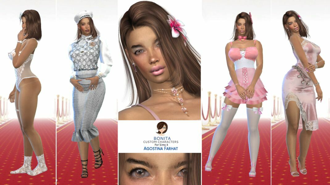 Agostina Farhat By Bonita Sims 4 CC