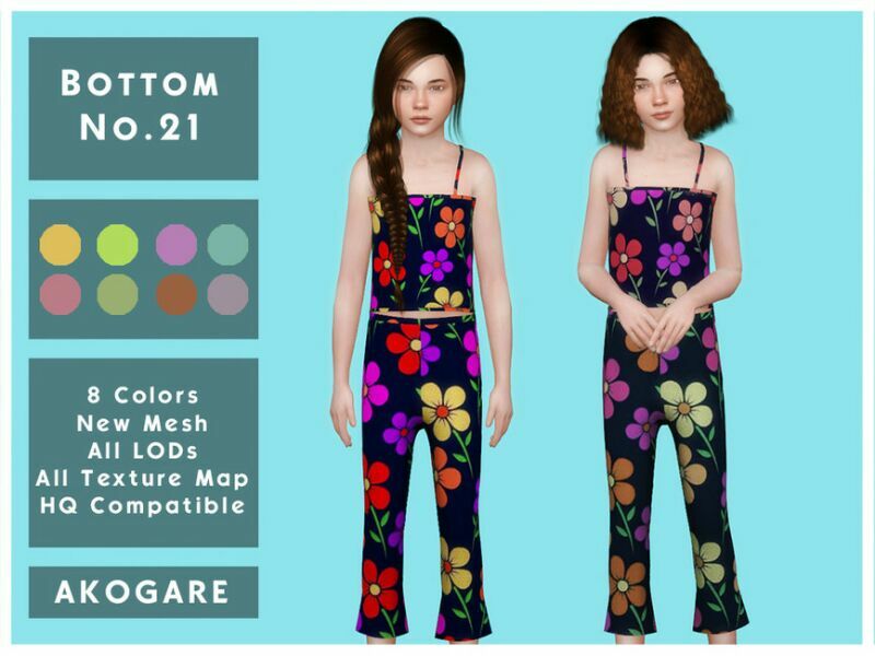 Akogare Bottom NO.21 By _Akogare_ Sims 4 CC