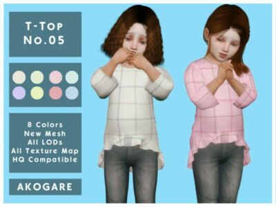 Akogare T-Top NO.05 By _Akogare_ Sims 4 CC