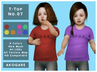 Akogare T-Top NO.07 By _Akogare_ Sims 4 CC