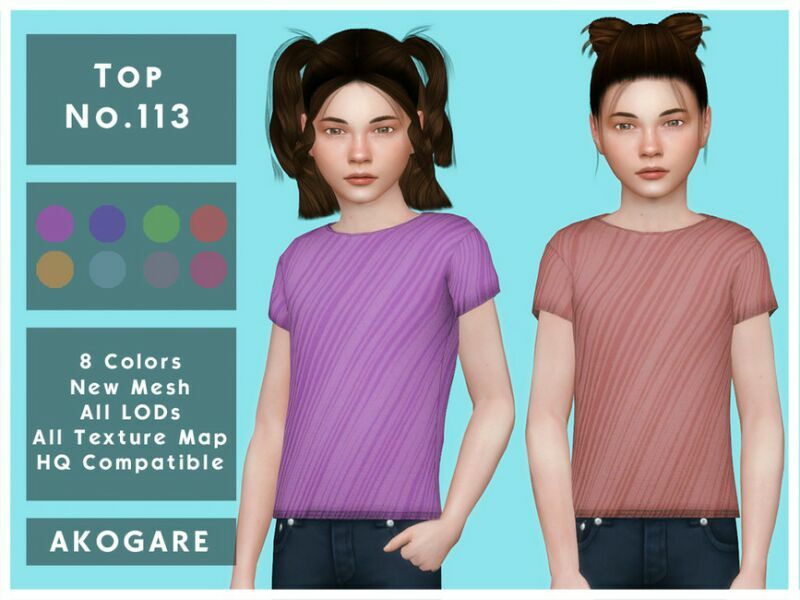 Akogare TOP NO.113 By _Akogare_ Sims 4 CC