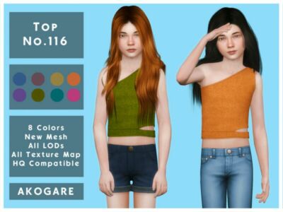 Akogare TOP NO.116 By _Akogare_ Sims 4 CC