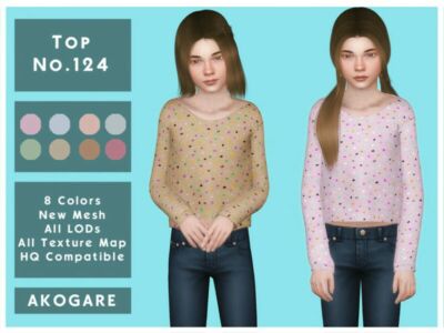 Akogare TOP NO.124 By _Akogare_ Sims 4 CC