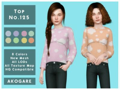 Akogare TOP NO.125 By _Akogare_ Sims 4 CC