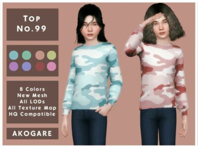 Akogare TOP NO.99 By _Akogare_ Sims 4 CC