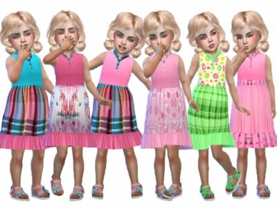 Alana Dress For Toddlers By Trudieopp Sims 4 CC