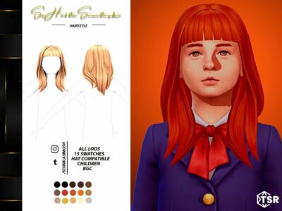 Alana Hairstyle (Children) By Sehablasimlish Sims 4 CC