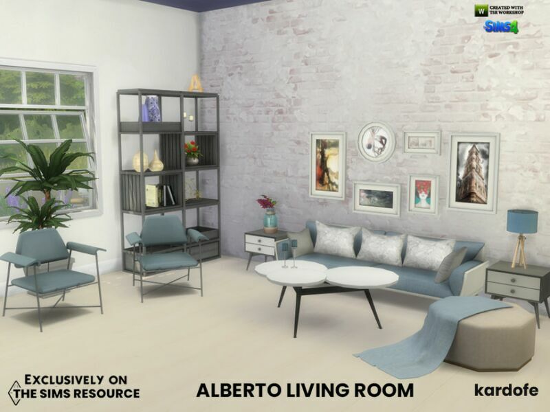 sims 4 cc alberto living room by kardofe 3