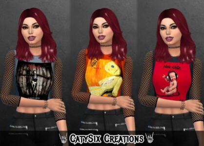 Albums Tops Bands V3 By Catysix Sims 4 CC