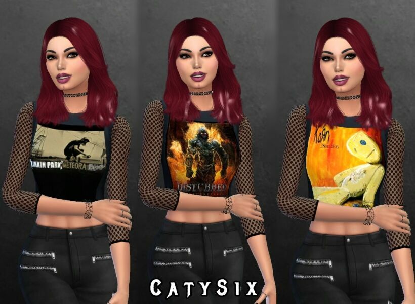 sims 4 cc albums tops bands v3 by catysix 2