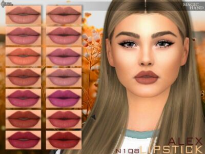 Alex Lipstick N108 By Magichand Sims 4 CC