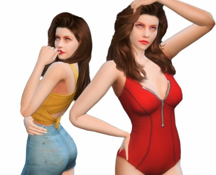 sims 4 cc alexandra daddario sims by monosims 2