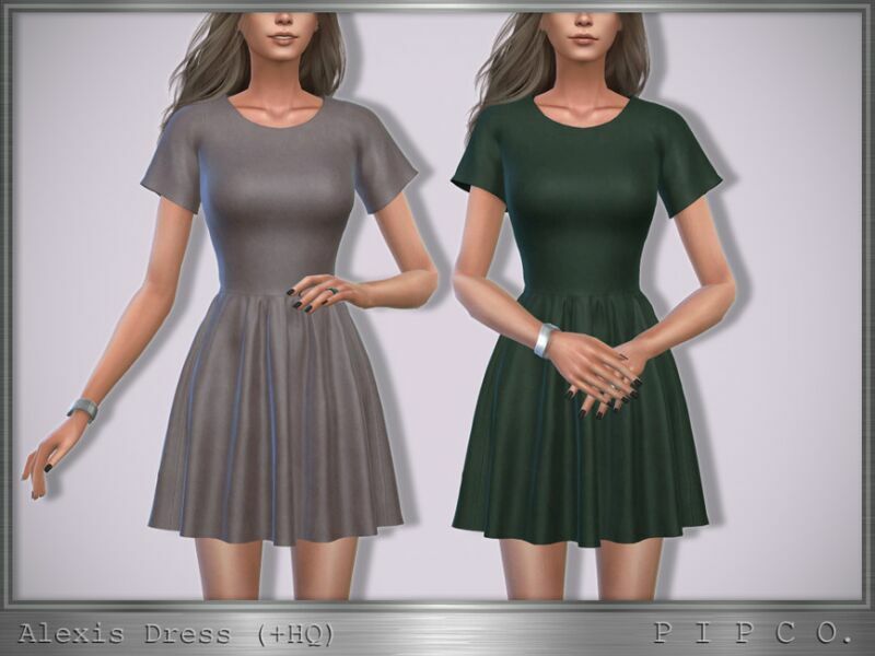 Alexis Dress II By Pipco Sims 4 CC