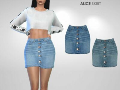 Alice Skirt By Puresim Sims 4 CC