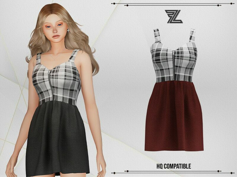 Aliyah Dress By Forlima Sims 4 CC