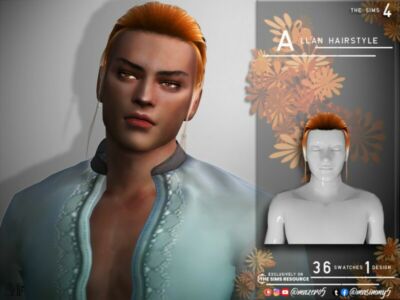 Allan Hairstyle By Mazero5 Sims 4 CC