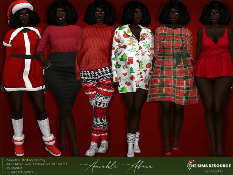 sims 4 cc amahle abara tsr only cc by msqsims 2