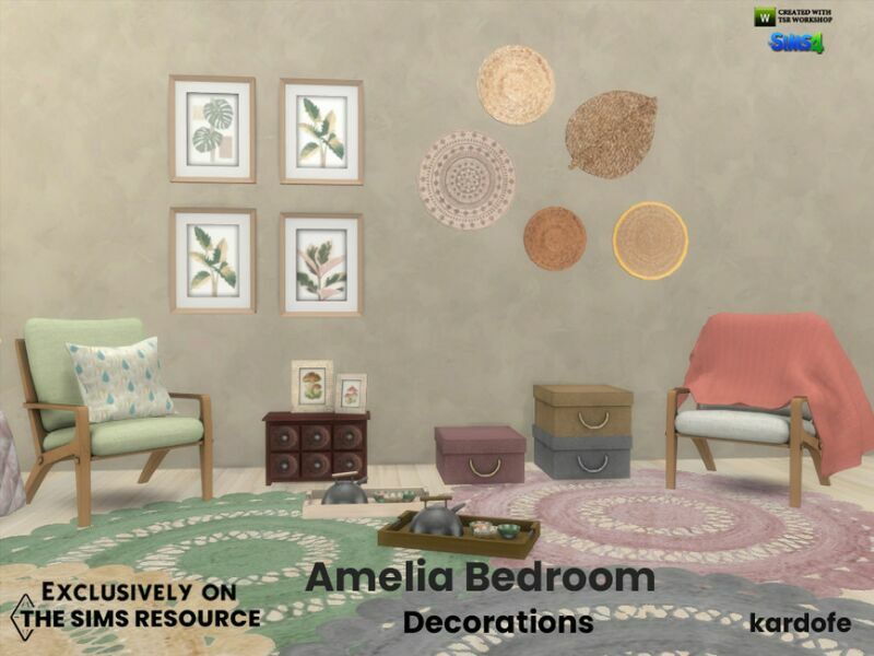 sims 4 cc amelia bedroom decorations by kardofe 2