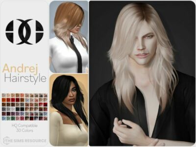 Andrej Hairstyle By Darknightt Sims 4 CC